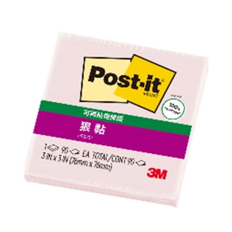 654-1SSPST淺粉3X3狠黏便條紙